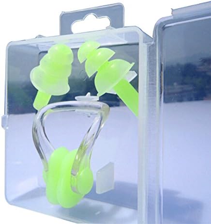Raomdityat Silicone Soft Swimming Ear Plugs And Nose Clip Combo Set Summer Swimming For Beginners