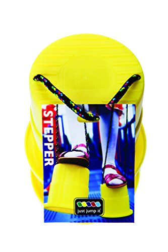 Just Jump It Set of 2 EZ Steppers - Active Indoor and Outdoor Activities for Kids - Can Stepper Toys - Yellow