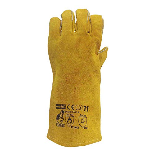 Reis WELDOGER-L Weldoy Schutzhandschuhe, Gelb, 11 Größe, 6 Stück
