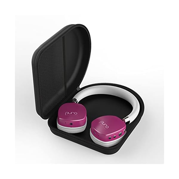 Puro-Sound-Labs-PuroQuiets-Over-Ear-ANC-Headphones-for-KidsTeensChildren-Wireless-Bluetooth-Earphones-Volume-Limiting-Noise-Isolation-Microphone-for-Learning-Travel-Hot-Pink Puro Sound Labs PQ On-Ear Active Noise Canceling Bluetooth Headphones for Kids- Safer Headphones for kids- Lightweight…