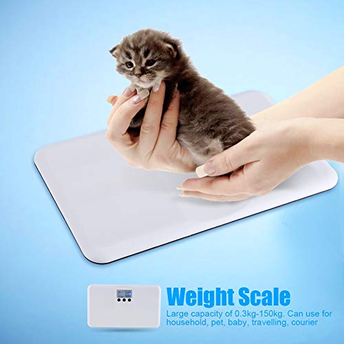 MAGT Weight Scale LCD Digital Electronic On/Tare Function Low Battery/Lock Alarm Baby Pet Body Weighting Scale