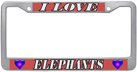 Dongsmer Protector License Plate Frame I Love Figure Skating Stainless Steel Outdoors Car Plate frame With Screw Caps