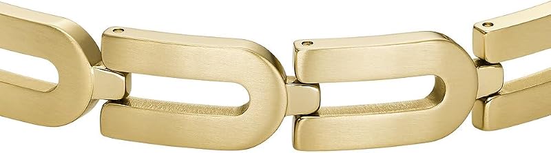 Herren-Gliederarmband Heritage D-Link Chain Edelstahl goldfarben, JF04691710