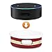 Fintie Protective Case for Amazon Echo Dot (Fits All-New Echo Dot 2nd Generation) - Premium Vegan Leather Sleeve Cover Plush Lined Holder Stand (Upgraded Edition) US Flag (SAAD013US-AD)