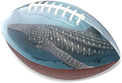 LEEZONE Rugby Ball with Shark Printing
