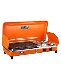 BaiHe   Parrilla portátil de doble quemador para a