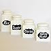 Crafty Croc Chalkboard Labels - 64 Pack, Premium Quality, Large Fancy Design, Removable Chalkboard Stickers for Jars, Canisters and Storage Containers