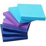 AIEX Watercolor Assorted Sticky Notes Self-Stick Note 7 Pads/Pack 100 Sheets/Pad 3 inches X 3 inch Easy Post