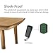 PAXCESS Portable Outdoor and Shower Bluetooth Speaker, Durable Wireless Waterproof Speakers Hands-Free with Built-In Microphone Dust and Shock Resistant (Army Green)
