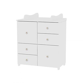 Lorelli Cabinet White Children Nursery Teenager Stylish Chest