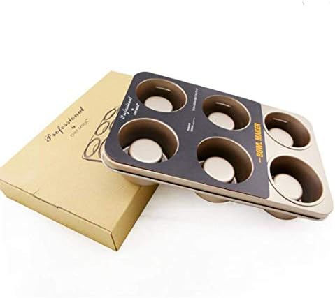 Multifunction 6 Cup Non Stick Cake Baking Pans-for Making Filled Cakes with Hollow Centers/Mini Muffin Cake