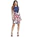 Floerns Women's Sleeveless Floral Work Party Cocktail Bodycon Dress Blue XL