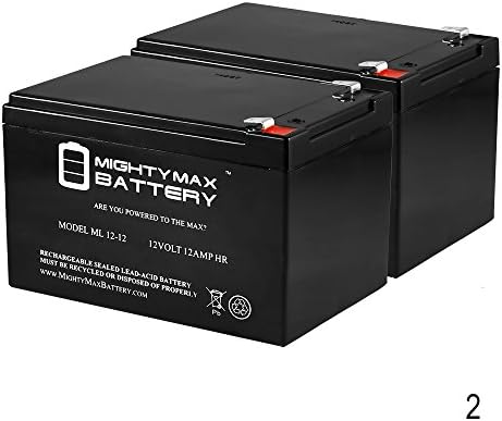 Mighty Max Battery12V 12AH Battery for Blade Z XTR Street - 2 Pack