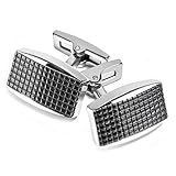Cufflinks for Men Cuff Links Gift for Dad Mens Cufflinks Set Blanks Classy silver gun black plating