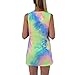 Women Watercolor Print Dresses Pencil Dress Cute Mini Summer Dresses (M, Watercolor)