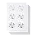 96 Award Stickers - Silver Certificate Seals, Excellence Star Stickers for Award Certificates