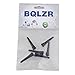BQLZR Acoustic Guitar Ebony Bridge Pins With Abalone Dot And Brass Circle Skirt Pack of 6