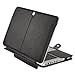 MOSISO PU Leather Case Only Compatible with Old MacBook Pro 13 Inch with CD-ROM A1278, Premium Quality Book Cover Folio Sleeve with Stand Function, Black