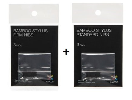 Wacom-Bamboo-Stylus-Replacement-Nibs-bundle-3-Firm--3-Soft-ACK20501ACK20601-For-1st-Generation-Pens-Only
