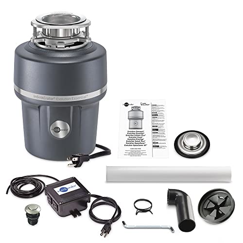InSinkErator Garbage Disposal with Power Cord & Air Switch, Evolution