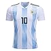 ARGFC Argentina Home Messi Kids #10 Soccer Kit Jersey and Shorts All Youth Sizes (Kids Small 5-8 years of age)