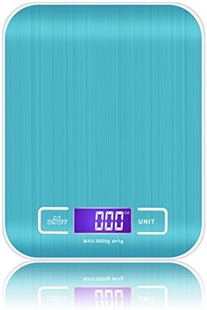 Kitchen Scale, Gkitdial Digital Kitchen Scale Multifunction Food Scale 11lb Capacity by 0.1 oz Stainless Steel Platform with LCD Display and Tare Function