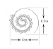 Zealmer Spiral Hoop Earrings Set Vintage Tribal Swirl Earrings for Women 3 Pairs/Set Silver