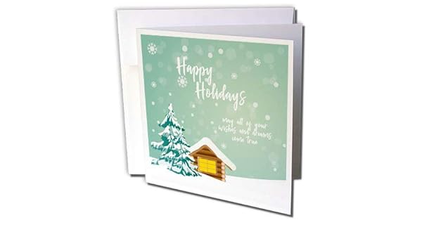 Amazon Com 3drose Alexis Design Holidays Christmas Log Cabin