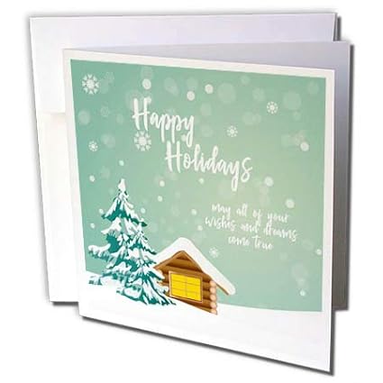 Amazon Com 3drose Alexis Design Holidays Christmas Log Cabin