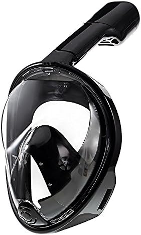 Snorkel Mask Full Face 180°View with Anti-fog and Anti-leak Technology-Cutting-edge Easy Breathing Design Perfect for Adults and Youth-Innovative No-mouthpiece Tubeless Design Prevents Gag Reflex