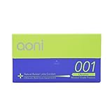 Aoni Condoms - Ultrathin 001 12 PCS - Achieved World's Thinnest* Latex Condom - Premium 001 Series - Water Based Lubricant 