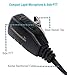 Single Wire Earpiece with Reinforced Cable for Motorola Vertex Radios VX-261 VX-231 VX-210 VX-264 VX-351 VX-354 VX-424 VX-451 VX-454 VX-459 EVX-261 EVX-531 EVX-534 EVX-539, Acoustic Tube Headset