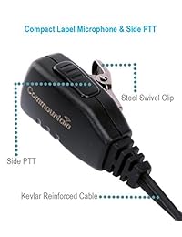 Auricular de un solo cable con cable reforzado con Kevlar para Motorola Radio XPR6380 XPR6580 XPR7380 XPR7580 XPR7350e XPR7380e XPR7550e XPR7580e, Auriculares de vigilancia de tubo acústico