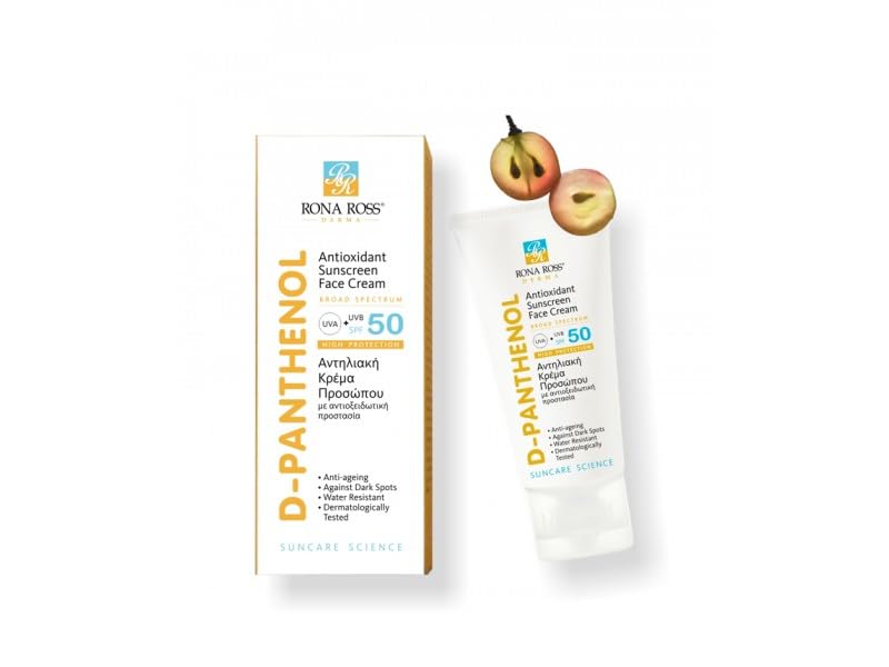 Rona Ross - Sun Care - Antioxidant Sunscreen Face Cream - Broad Spectrum Protection UVA, UVB & SPF 50 - HIGH PROTECTION