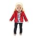 18 Inch Doll Clothes | Hooded Fleece Jacket Coat Value Outfit with Pockets, Includes Black Stretch Skinny Jeans and Short Sleeved Paris Graphic T-Shirt | Made to Fit Most 18