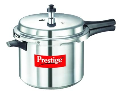 Prestige Popular Aluminium Pressure Cooker, 6.5 Litres (10024)