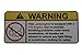 Lamborghini V12 No Bra, Warning decal, sticker