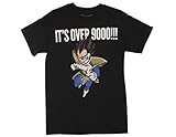 Ripple Junction Dragon Ball Z Vegeta It's Over 9000 Adult T-Shirt Large Black