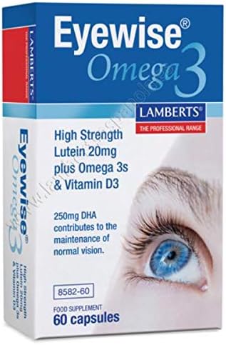 Lamberts Eyewise Omega 3 60 Capsules, White, 60 Count (Pack of 1)