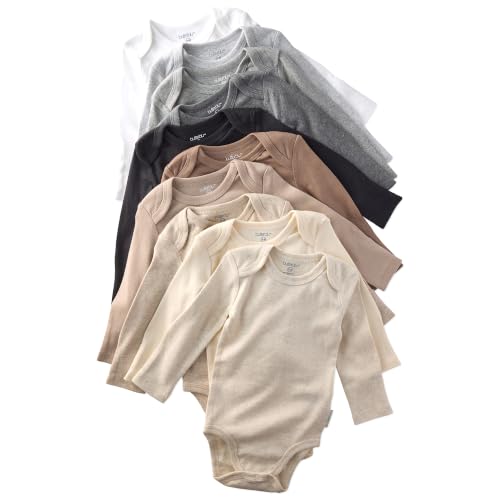 Butterblu Blake 10-Pack Long Sleeve Bodysuits 100% Organic Cotton, Unisex at Amazon