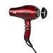 BERTA 1875W Tourmaline Ceramic & Negative Ionic Hair Dryer, 2 Speed 3 Heat Settings Cool Button with 4 Attachments, Professional Blow Dryer (Red)