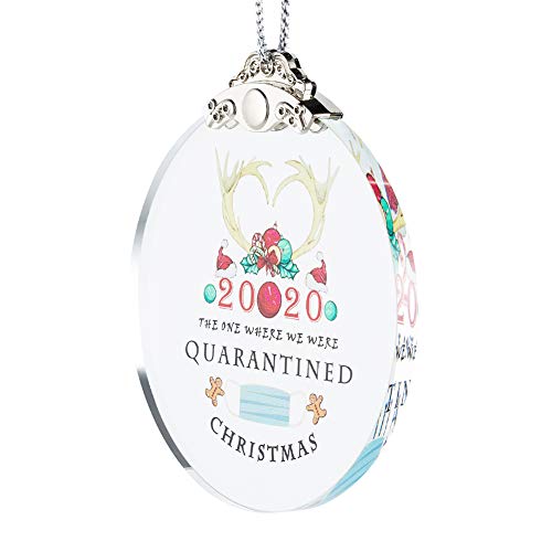 IFOLAINA 2020 Christmas Ornaments Quarantined Tree Hanging Ornaments Present Friends Survive Novelty Souvenir Christmas Tree Pendant