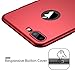 CASEKOO iPhone 8 Plus Case Slim Fit Ultra Thin Case Hard Sleek Protective [Scratch Resistant] Matte Finish Great Grip Cover Compatible with iPhone 8 Plus [Shell Series]-Lava Red