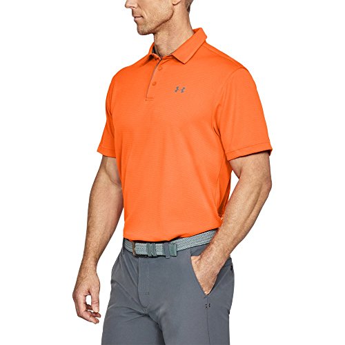 Under Armour Men's Tech Polo, Team Orange/Graphite, X-Large
