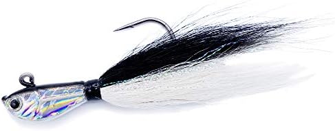 SEASKYBucktail Jig Fishing Bait Saltwater Bucktail Lure Pack of 1oz