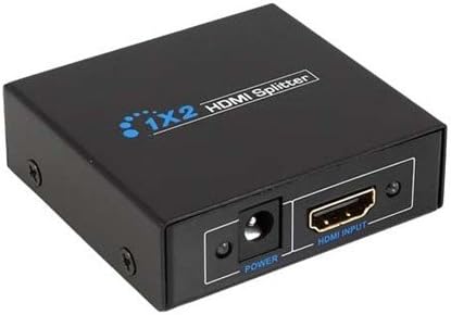 Digi4u® 4 Way HDMI Splitter Box 1x4 Port (1 input 4 output) - Active Amplifier with 1080p Full HD 3D ENABLED - Display HD on 2 TVs Bypasses HDCP