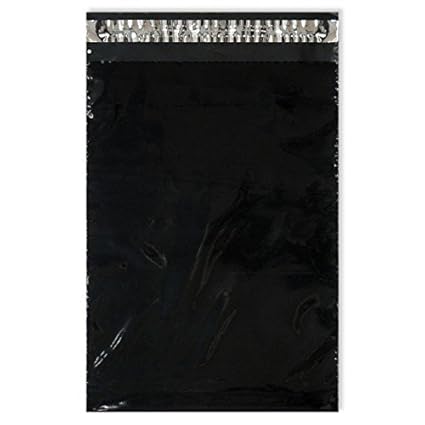 Download Amazon.com : 1000 Glossy Black Poly Mailer Shipping Bags 9 x 12" : Office Products