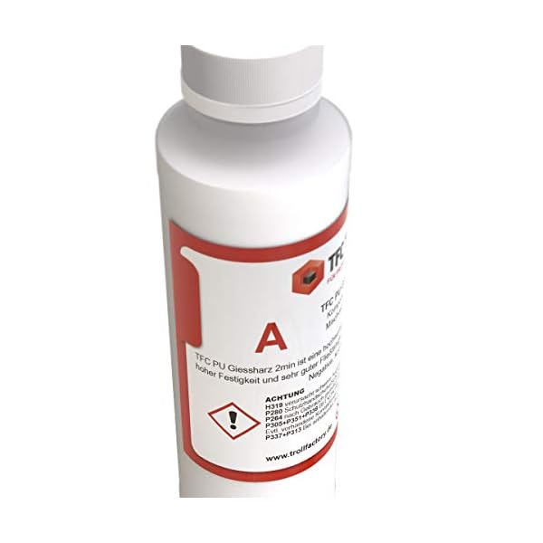 TFC PU Giessharz Resin 2 Min. I Zweikomponenten-Giessmasse, beige I dÃ¼nnflÃ¼ssig, 2 kg (2 x 1 kg) – Bild 4