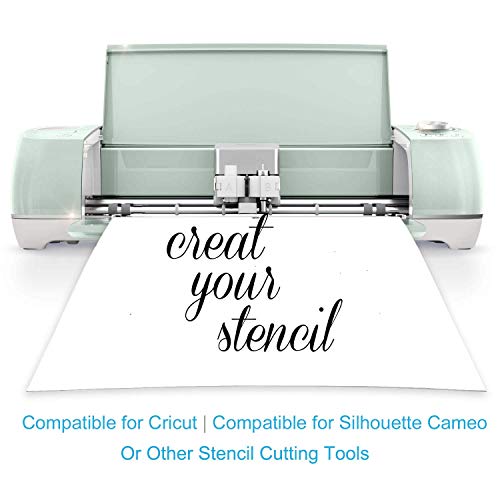 6 Stencils+Reusable+Template+Material+Compatible