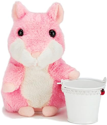 Szresm Talking Hamster Repeats What You Say Electronic Pet Talking Plush Buddy Mouse for Child Kids Party Toys